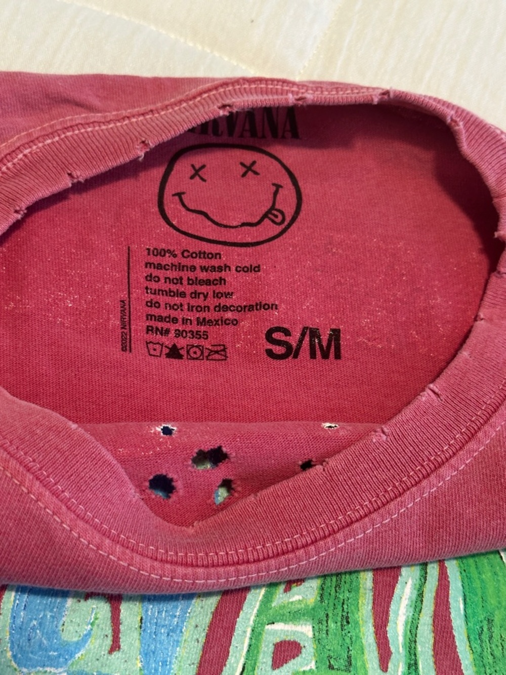 NWOT Urban Outfitters Nirvana Graphic Tee - Picture 4 of 9